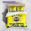 Custom Name Fenerbahçe Spor Kulübü Bedding,Quilt Set Quilt Cover Pillowcase Home Birthday Gift (1 * duvet cover + 2 * pillowcase, without core)
