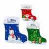 Santa Claus Candy Cookies Packaging Stockings Standing Pouch Gift Wrapping Christmas Socks Bags