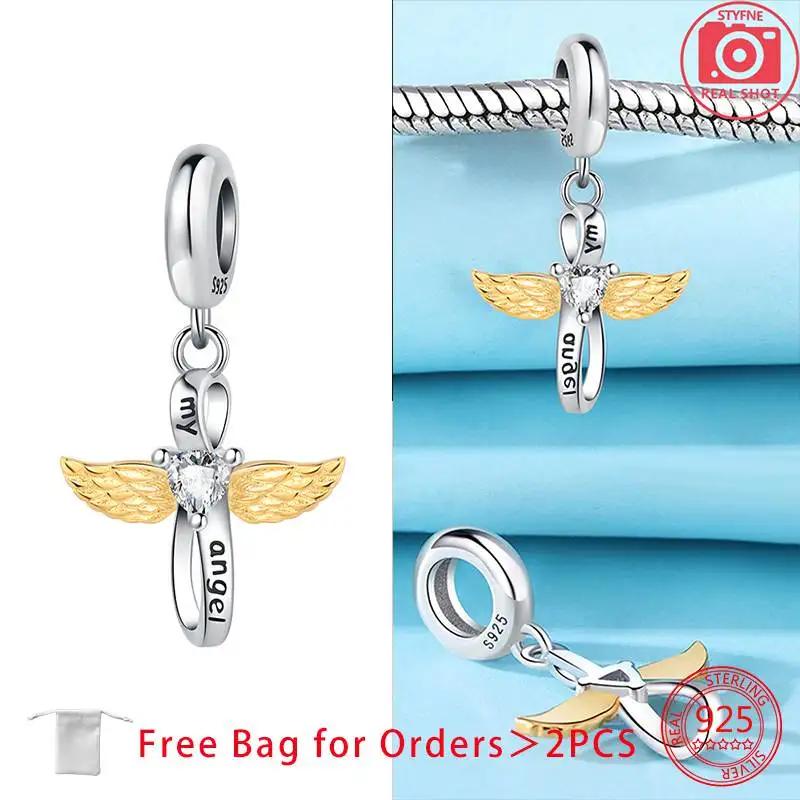 Original Charms Copper Gold Love Heart Pendant Beads Fit Bracelets Beads For Women Diy Jewelry Making Gift Fine Jewelry