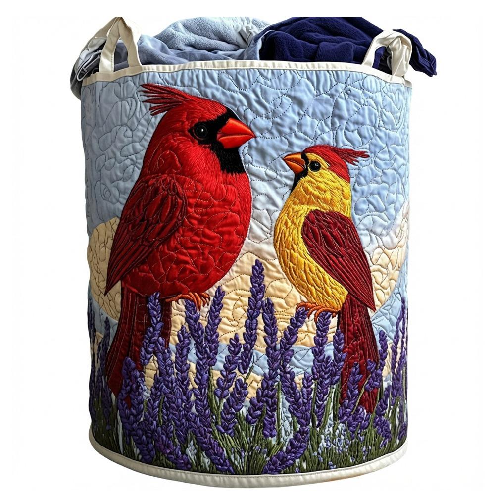 with Handle Quilted Laundry Basket Large Capcity Foral Pattern Fabric Floral Storage Bag Foldable Save Space 3380₽