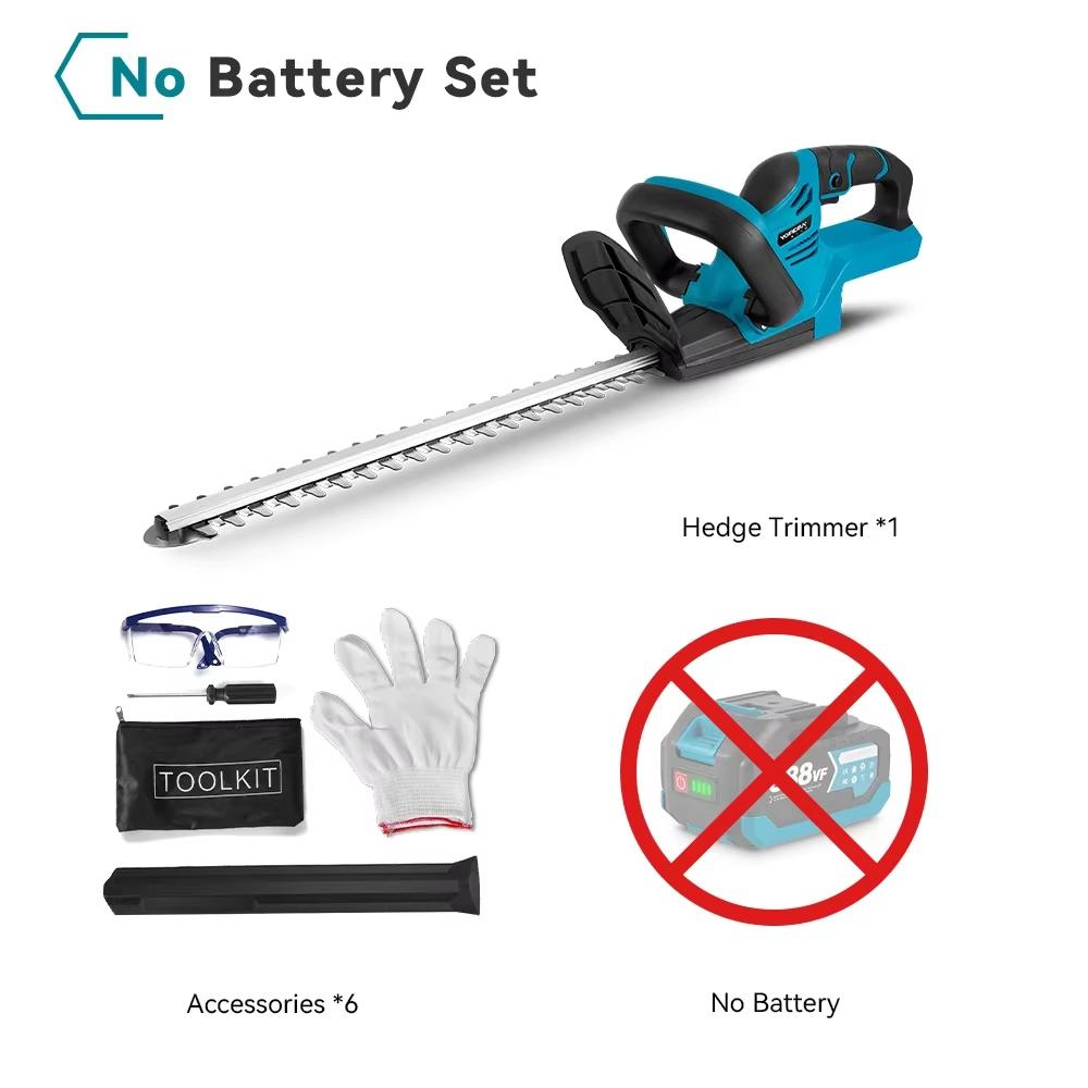 2000W 15000RPM Electric Hedge Trimmer Cordless Lawn Mower Hedge Pruner Trimmer Garden Power Tool For Makita Battery Pin