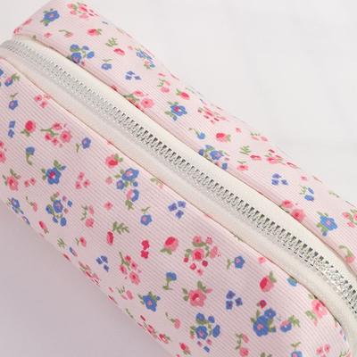 Cartoon Fresh Floral Pen Bag Large Capacity Portable Stationery Bag Multifunctional Pencil Case Gift