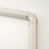 Inaba Denko Pipe Decorative Cover, Flat and Adjustable Corner Type, White LDKS-70-W