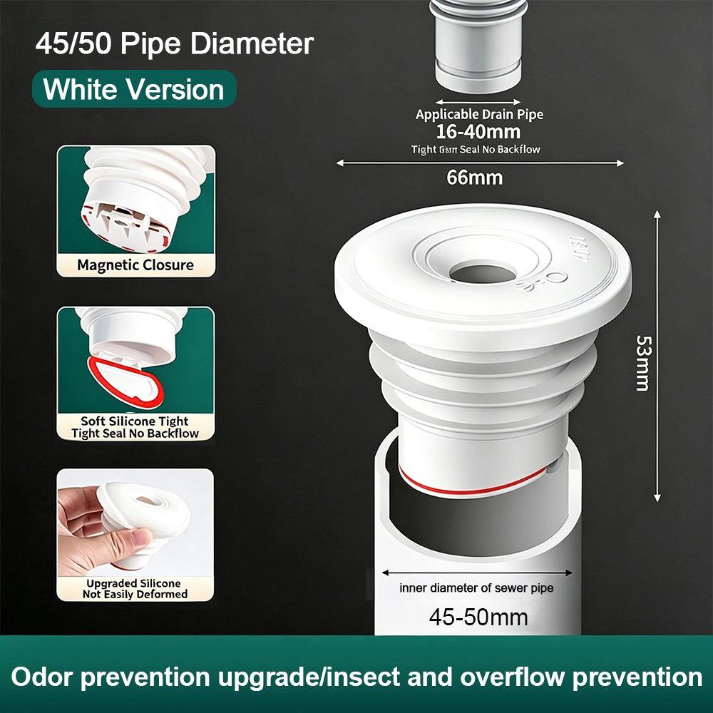 Silicone Water Drains Connector Anti-odor Leakage Protection Floor Drain Seal Ring Washing Machine Water Plug Kitchen Sink