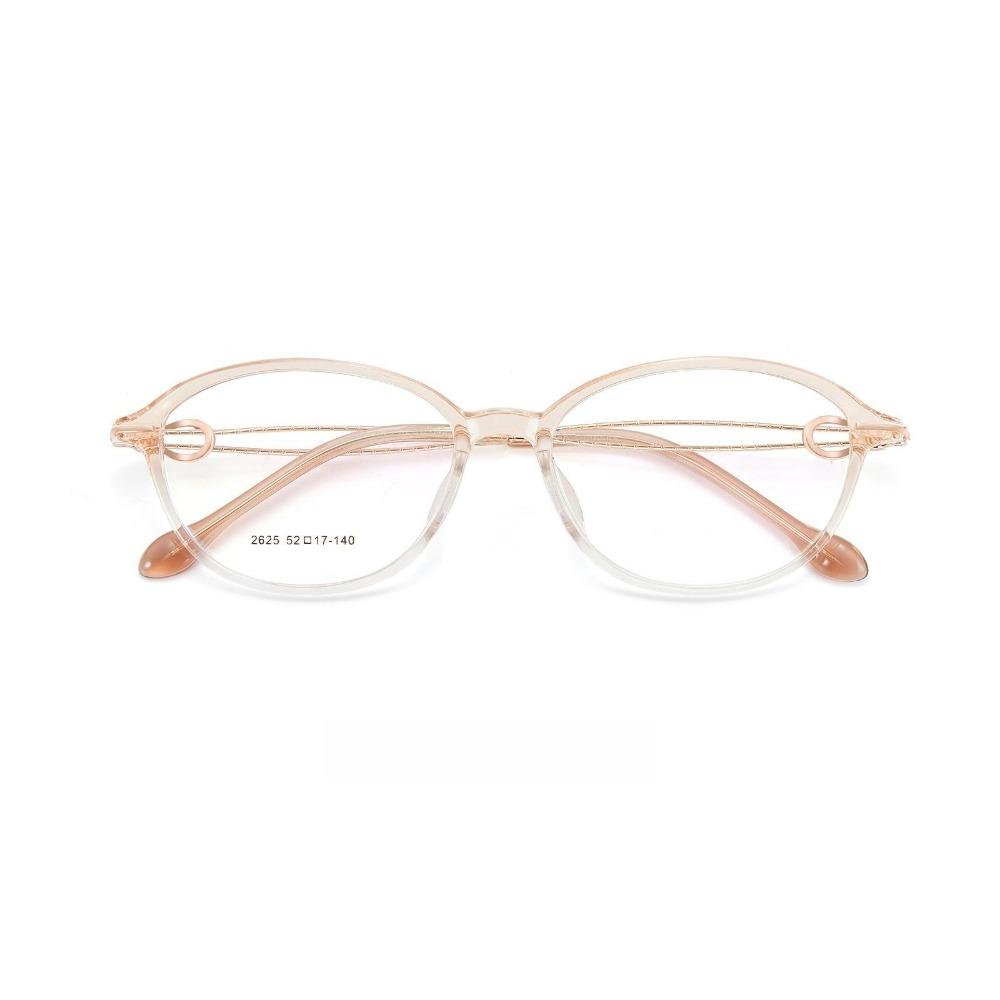 TFTB Noble Temperament Women's Glasses Ultra-light Retro Oval High-quality TR90 Alloy Optical Prescription Eyeglasses Frame 139m