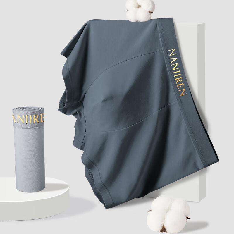 Nanjiren Men's Loose Fit 10A Antibacterial Cotton Boxer Briefs