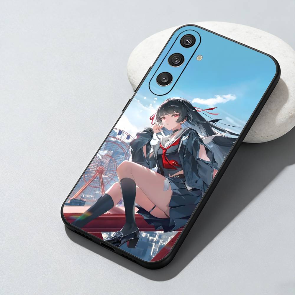 

FanArt C-CHISA Printed Phone Case For Samsung Galaxy A73,A72,A71,A70,A52,A51 Others Soft Black Cover Samsung a50 30s 50s