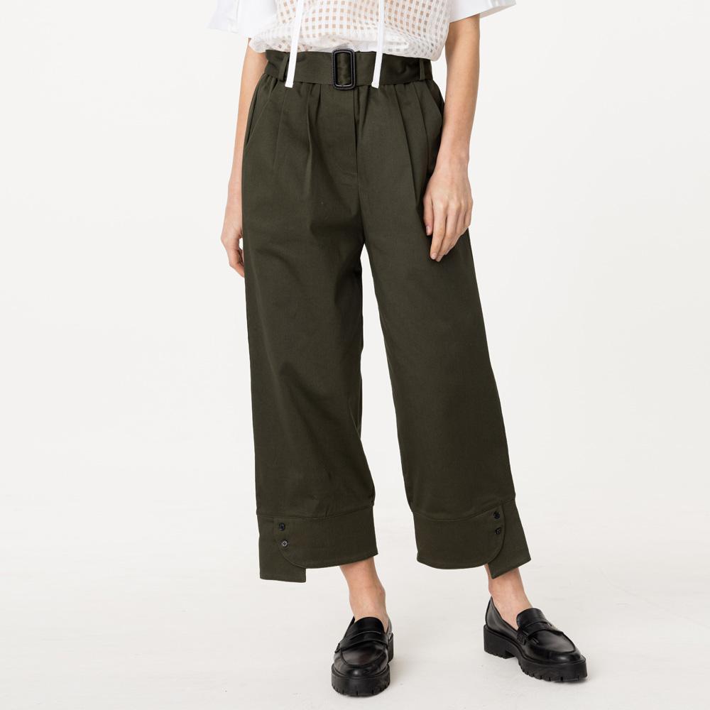 WUNDER GEIST String Wide Pants Khaki