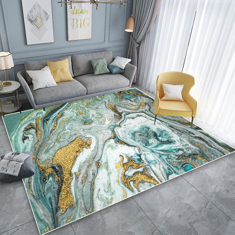Modern Abstract Anti-slip Carpet Living Room Decoration Easy Clean Rugs Sofa Area Rugs Home Bedroom Cloakroom Washable Floor Mat