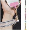 Retro Patterned Mobile Phone Strap Pearl Mobile Phone Lanyard  Mobile Phone Pendant