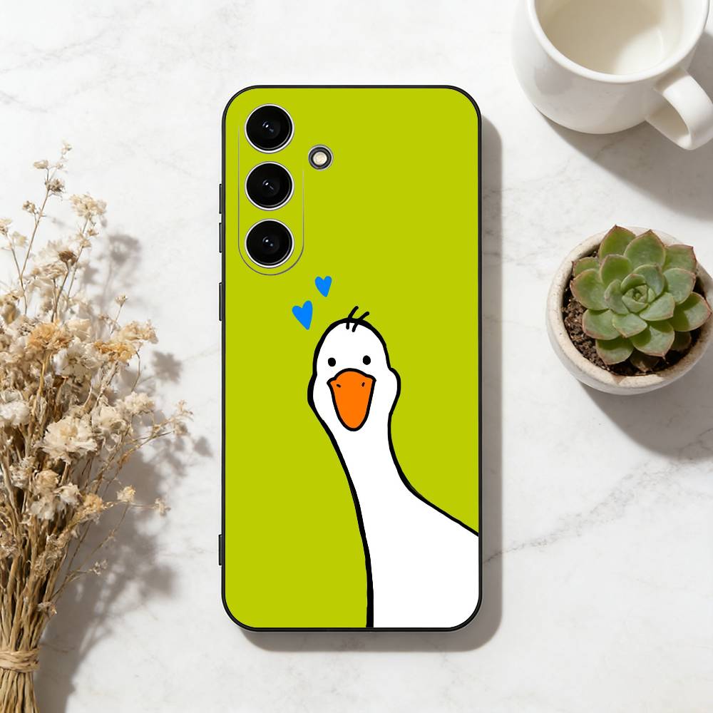 Cartoon Cute G-Goose Phone Case For Samsung Galaxy A73,A72,A71,A70,A53,A52,A51,Soft Black Shell Samsung a72