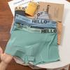 Plus Size Men's Summer Ice Silk Breathable Antibacterial Graphene Crotch Flat Angle Briefs