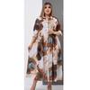 Cotton Sleep Dress With Button Closure For Plus Size Women