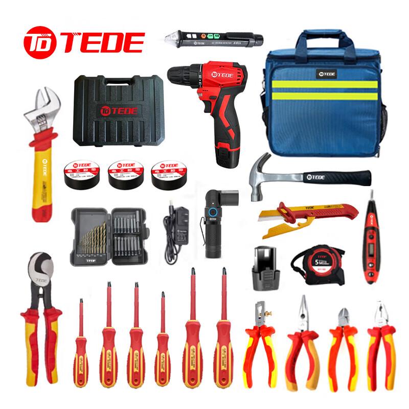 TEDE TD1155 Набор инструментов из 55 предметов Штепсель CN (адаптер в комплекте)