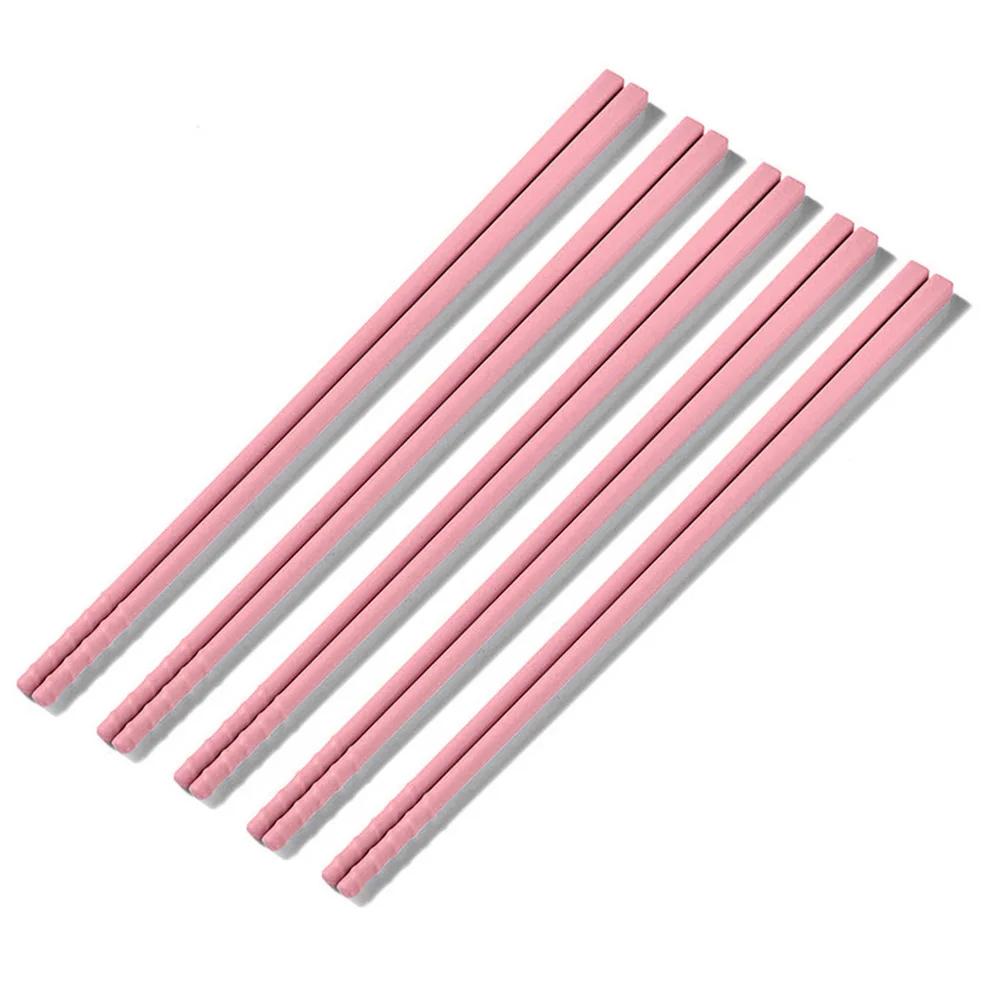 

Silicone Chopsticks Set 5/8Pairs Japanese Non-slip Chopsticks Noodle Sushi Food Chop Stick Kitchen Tableware Set Gift Dinnerware