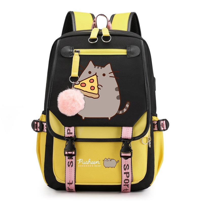 Cartoon Cute Printed School Bag Outdoor Travel Oxford Cloth Backpack