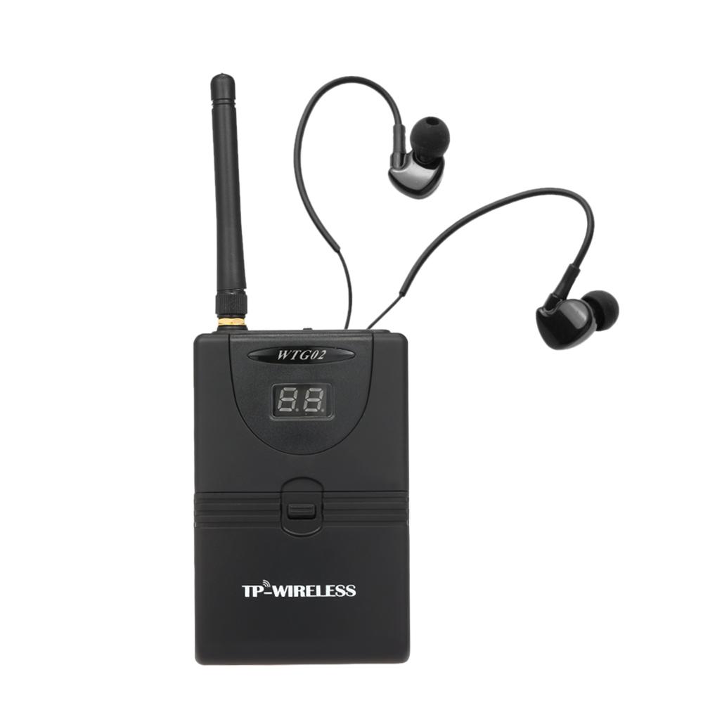 TP-WIRELESS TP-WMS02 Système de moniteur audio de scène intra-auriculaire Moniteur sans fil numérique professionnel 2,4 GHz