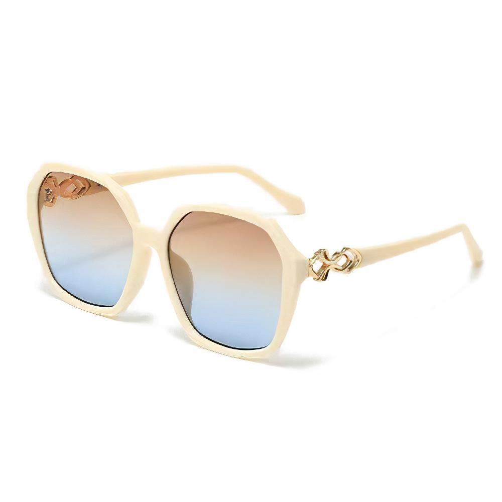 Vintage Sunglasses For Women Transparent Frame Gradient Color Glasses Large Frame And Personalized Charm Design Glasses Women