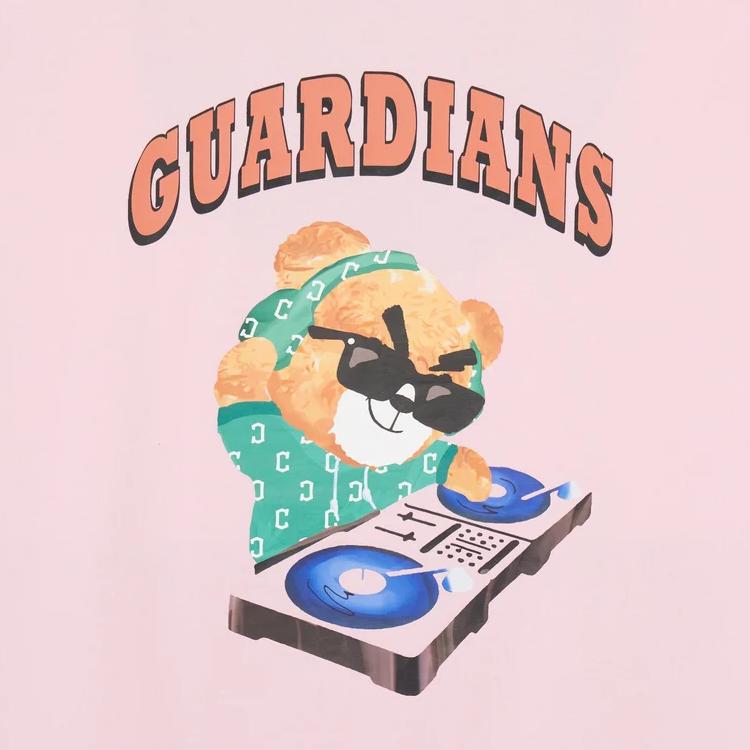 New MLB Drop Shoulder Sleeve T-Shirt Unisex Pink 3ATSE0143-45PKL