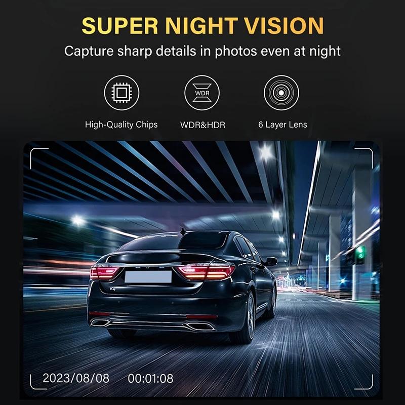 3Channel 1080P Dash Cam for Cars WIFI Car DVR Video Recorder Rear View Camera for Vehicle Night Vision Black Box Car Assecories