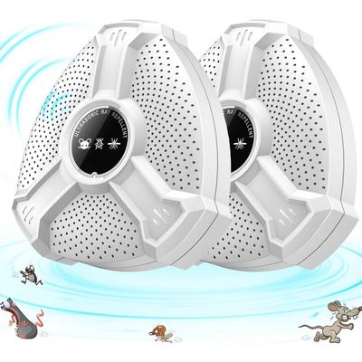 Of Mouse Powerful Ultrasonic Rat Pest Rat Irregular Pest Compact Omnidirectional Safe for Children and Energy Kitchen [Set 2] Extermination,