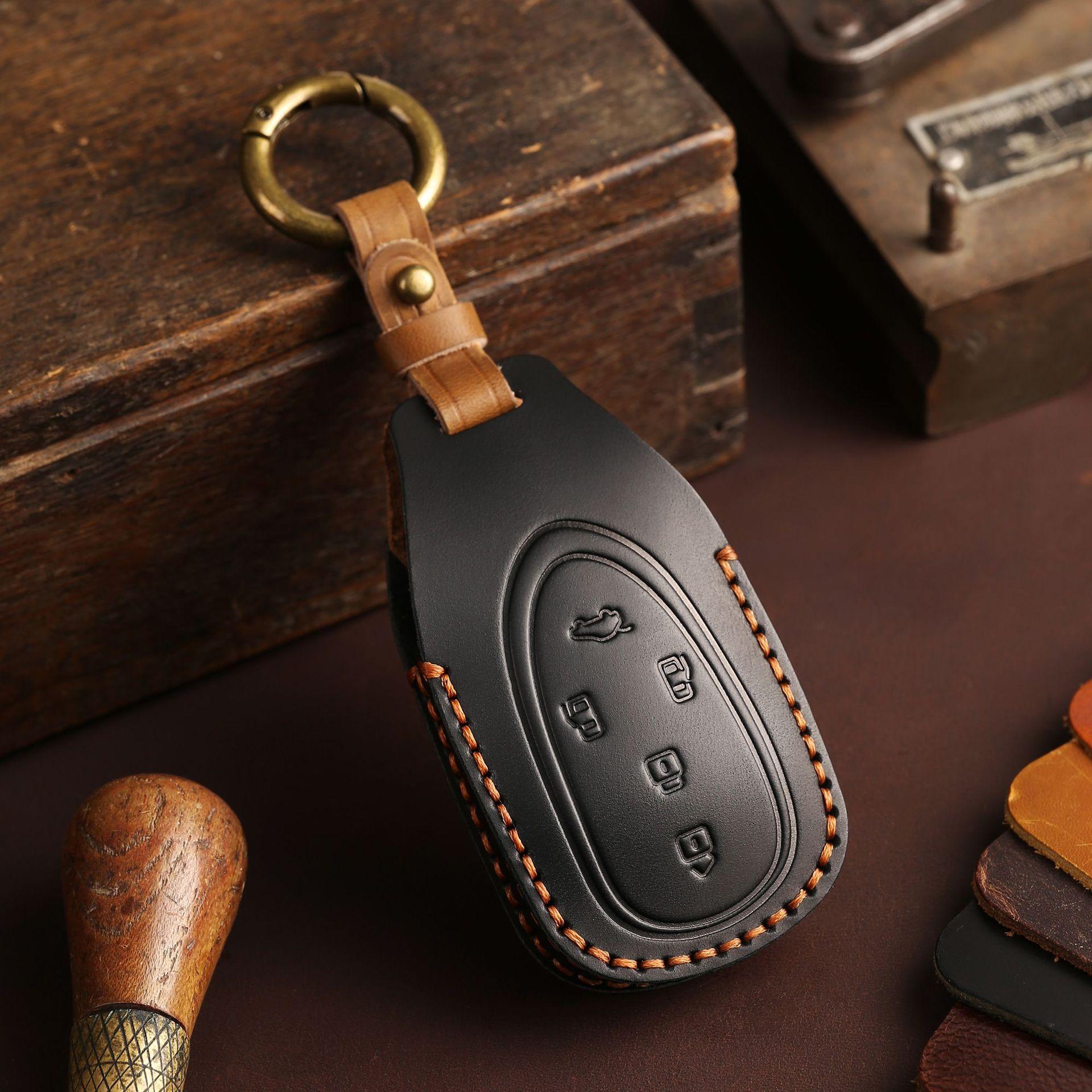 Applicable to 23 Wei Pai Blue Mountain key cover leather/WEY Wei brand alpine car key remote control protection bag