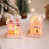 Luminous Christmas Glowing Small House Cute Christmas House Ornament  New Year Decoration