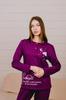 Women’s Warm Pajama Set – Cozy Long Sleeve Top & Pants with Button Closure, Demi-Season, 8240-023-33-1 HC