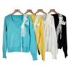 The New Autumn Casual, Stylish and Versatile Lace Patchwork Commuting Sweet Knitted Sweater, Square-neck Sweater for Women