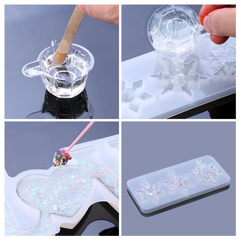 Snowflake Epoxy Resin Mould Casting Tools Silicone Snowflake Mold Handmade Jewelry making Tools DIY Crafts Epoxy Resin Molds