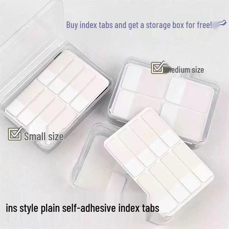 

White Index Tab Cards - Small Marker Stickers & Bookmarks Guide