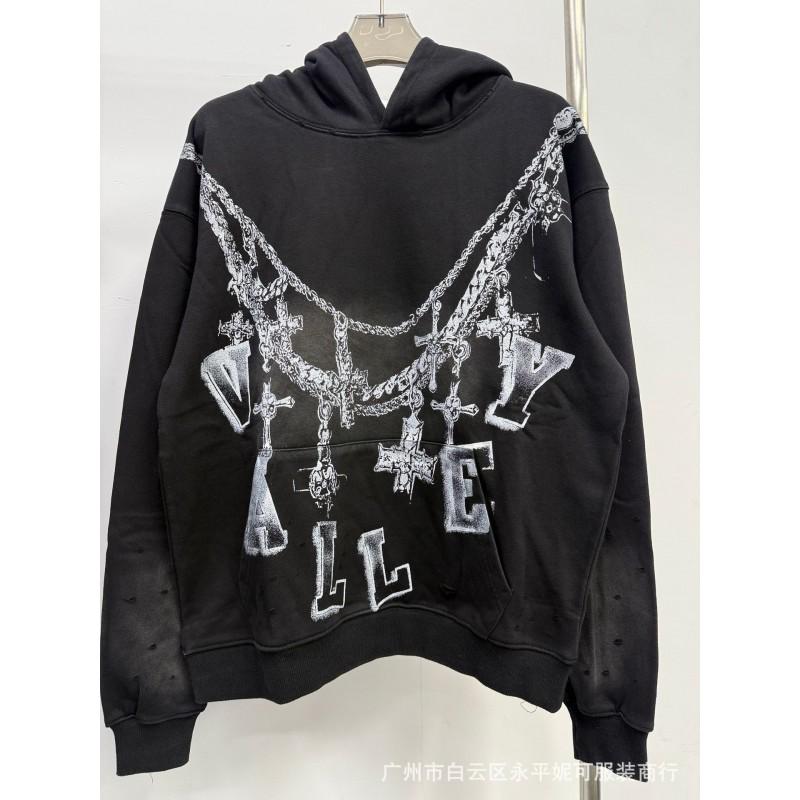Premium Streetwear Hoodie With Rhinestone Embellishment Oversized Zip-Up Sweatshirt Men Cotton Blend Loose Fit
