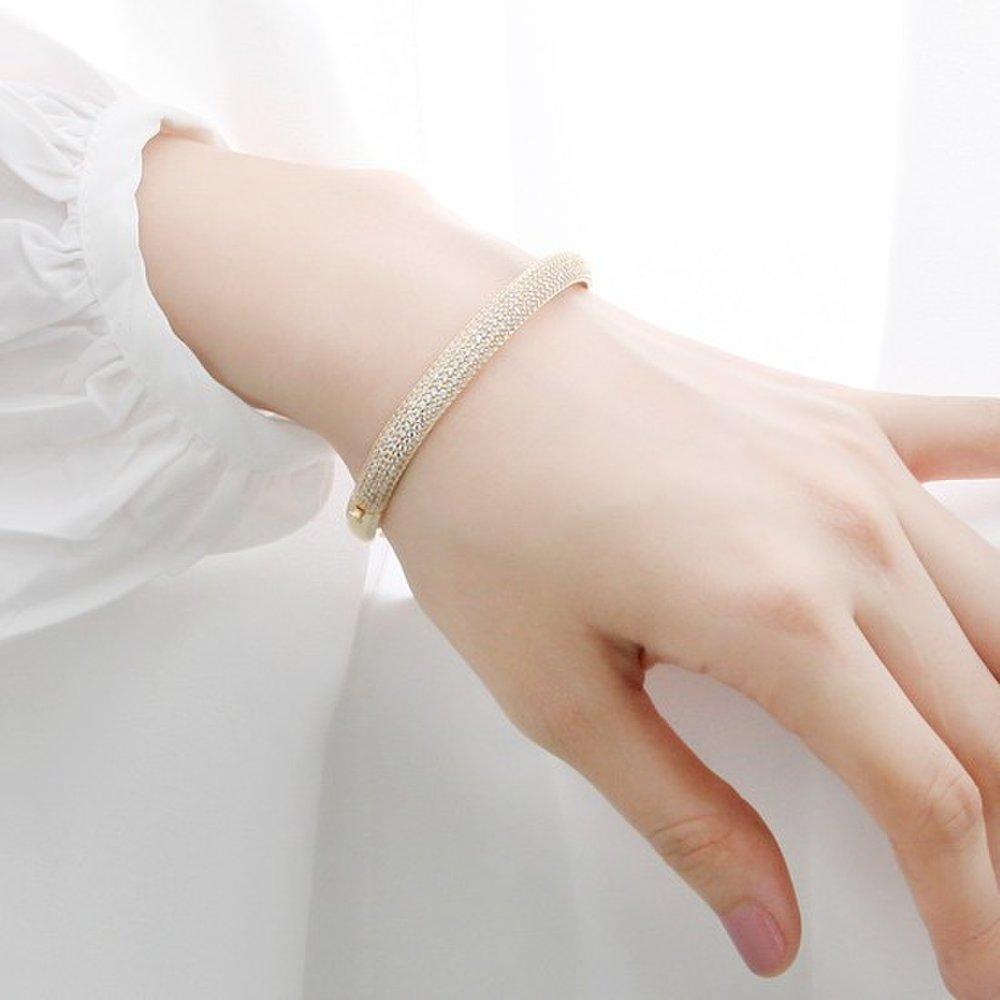 [Raoul Stone] Women's Daily Simple Glam Luxury Layered Bangle Bracelet