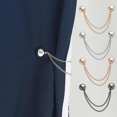 Multi-Functional 4Pcs/Set Magnetic Clothing Clips Magnet Brooch Boutonniere Pins Delicate Clothing Skirt Pants Accessories