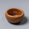 Handwoven Bamboo Retro Snack Basket and Plate for Picnic and Storage