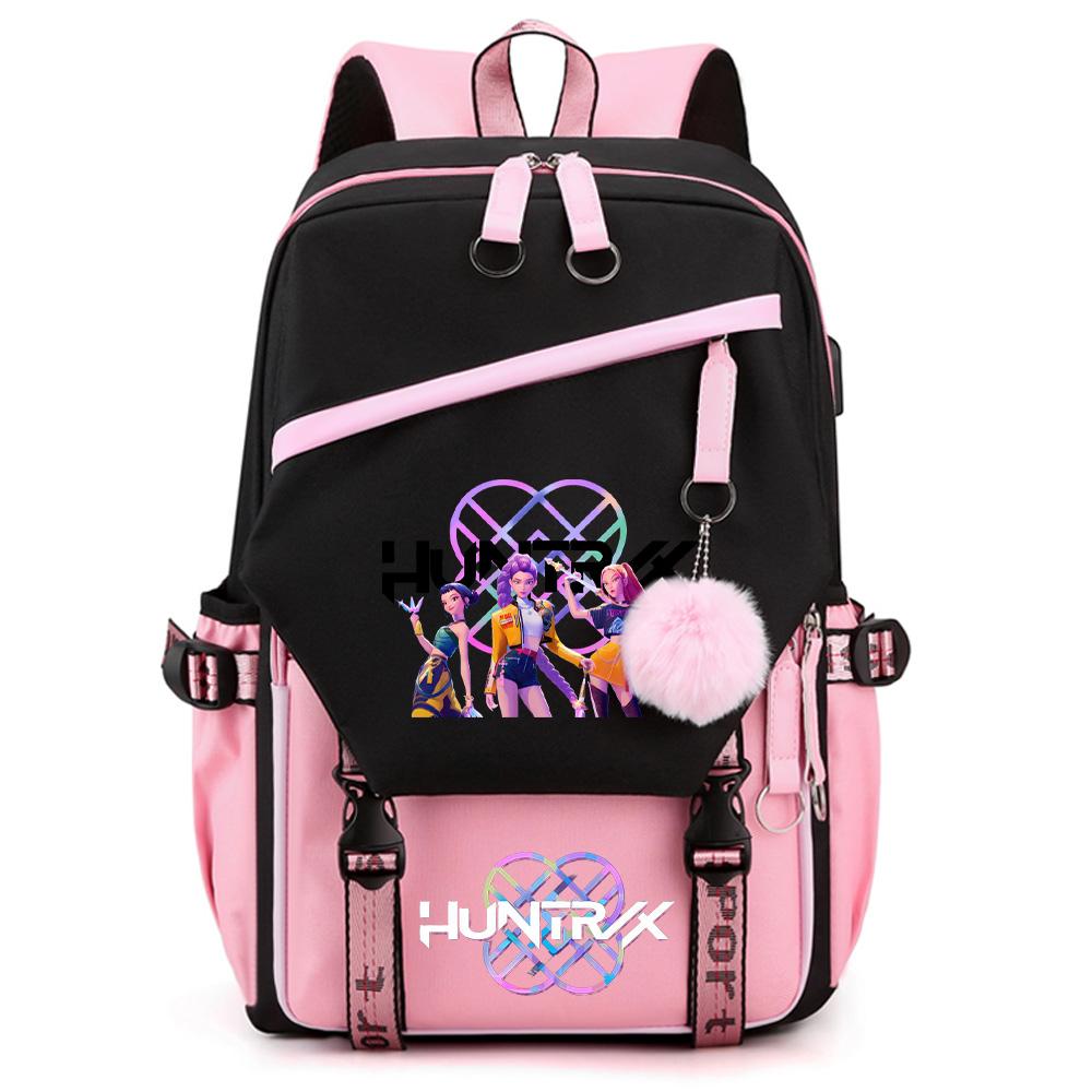 Cartoon K-pop Demon Hunters Printed Large Capacity Backpack for Teenger Student Girl Boy Back To School Bookbag Women Waterproof Travel Bag Kid Gift