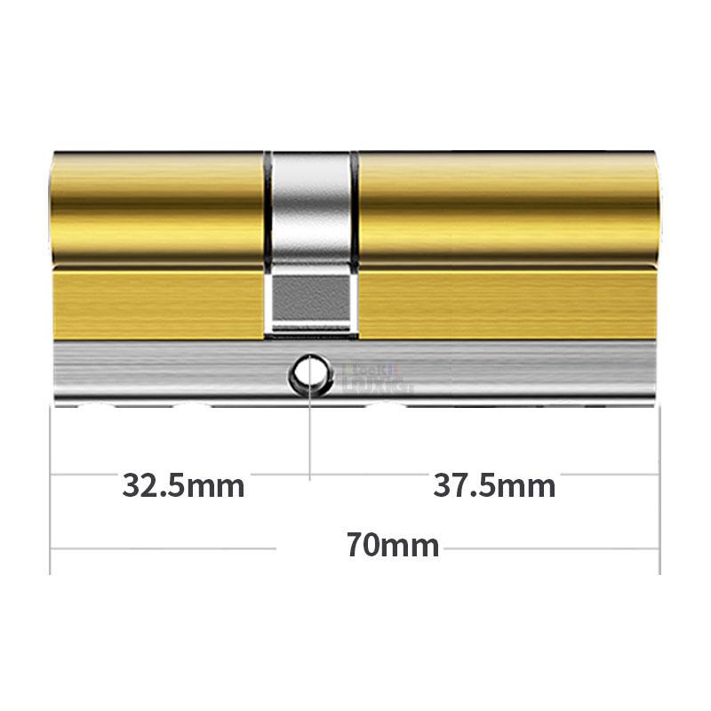 Common Security Door Lock Brass Cylinder  Anti Pry Stainless Steel Anti-collision Beam Class C Cylinder 10 Alloy Keys Key Lock