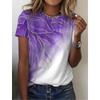 Summer Women's T shirt 3d Print Floral Graphics Tees Casual Short Sleeve Tops Fashion O-Neck t shirt for women Flower texture