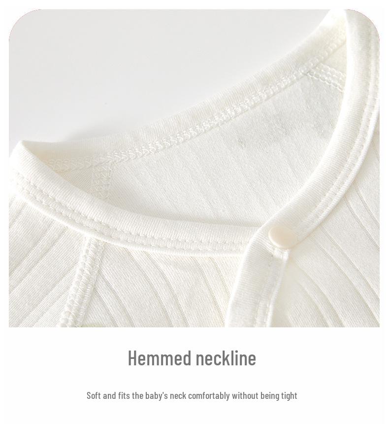 Salopetă cu mânecă lungă din bumbac pur pentru nou-născuți: Salopetă fără mâneci pentru băieți și fete, potrivită pentru tot anul