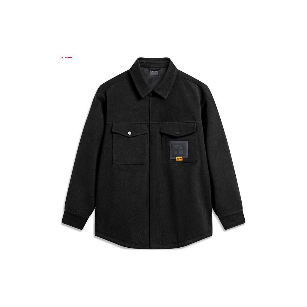 Li Ning Jackets Men's Black Lapel Moderate Other AFDT695-1