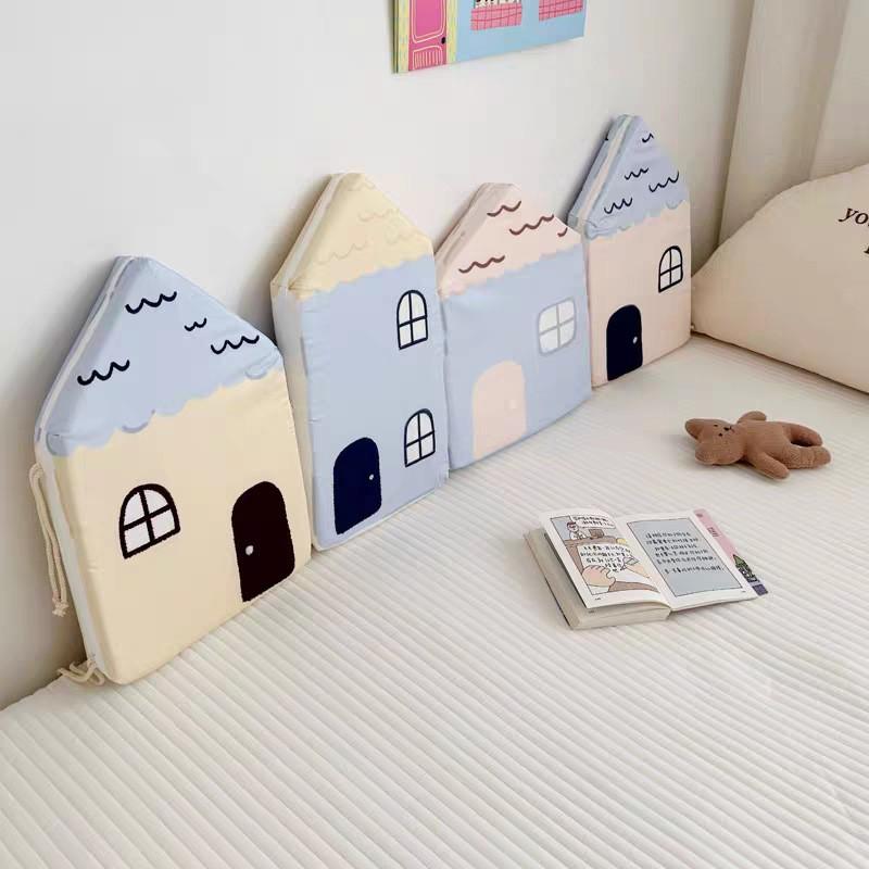 Soft Cotton Baby Bed Bumper Set Toddler Safety Anti-Collision Guard Rail Crib Or Floor