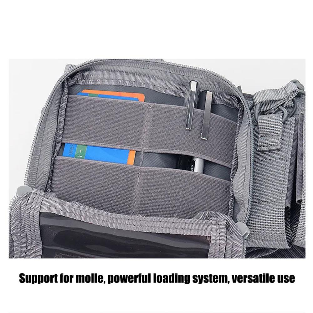 Outdoor Sports Airsoft Gear Combat Assault Molle Vest Accessory Pouch Bag Carrier Tactical Camouflage Chest Rig