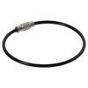 1/25Pcs 2mm Key Ring Loop Black Metal Wire Keychains Large Wire Keychain Cable  Keys and ID Tag