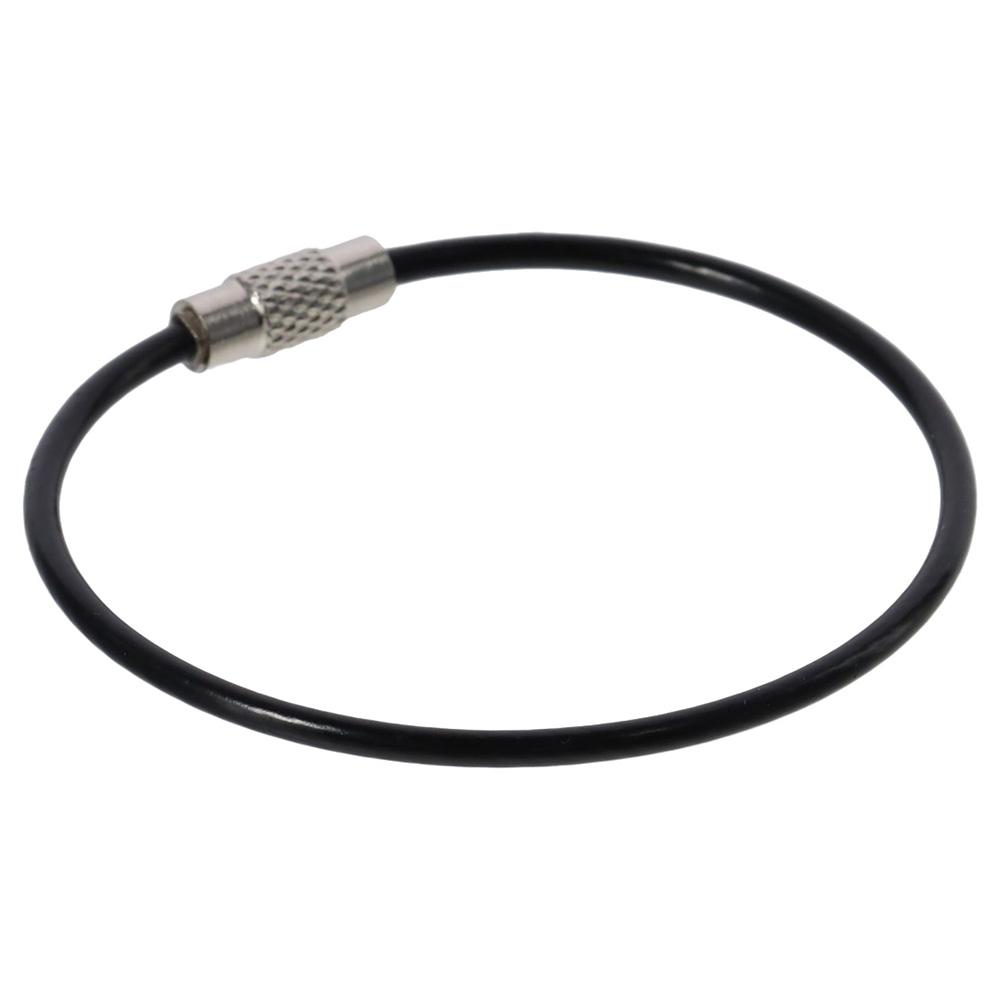 1/25Pcs 2mm Wire Keychain Cable 6.3 Inch Hinge Keepers Large Metal Wire Keychains  Keys and ID Tag