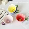 Moderne Künstliche Blumenform Keramik Kaffeetasse Exquisite Nachmittagstee Dessert Teetasse Paar Tasse Büro Tasse Heimdekoration