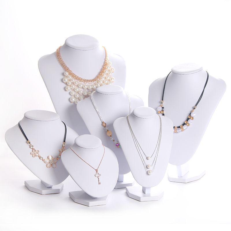 Velvet Jewelry Display Stand - Necklace Rack and Portrait Model