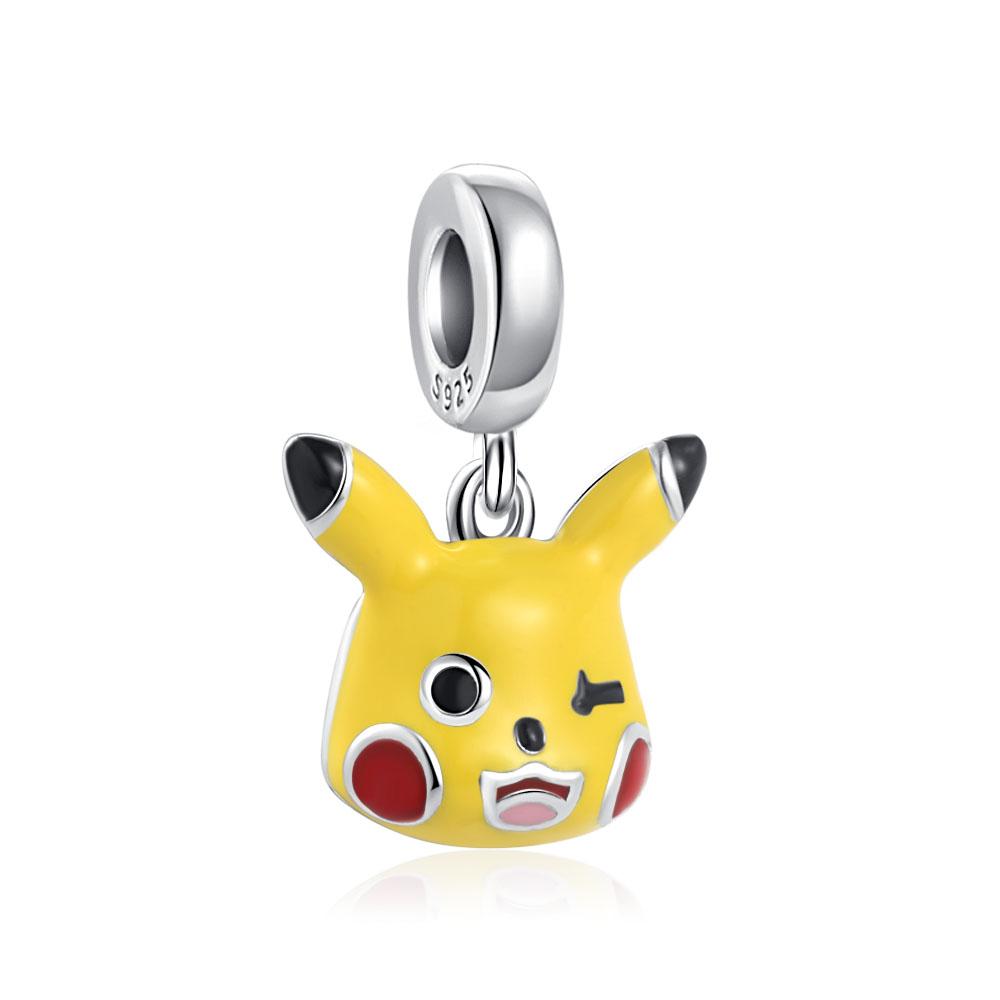 Pokemon Pikachu Pica Picacopper Perles DIY Breloque Compatible Bracelet Original Bracelets Collier Pendentif Femme Bijoux