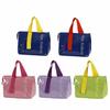Solid Color Insulated Lunch Bag Large Capacity Thermal Picnic Bag Lunch Handbag  Picnic