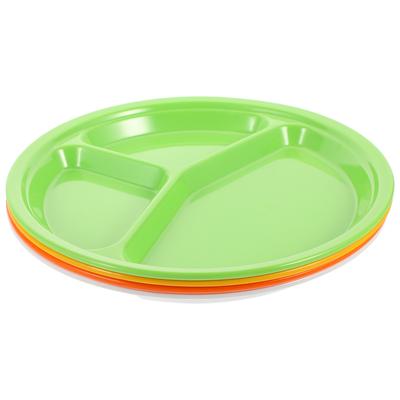 4 Stuks Melamine Fastfoodbord Thuis Verdeeld Sectie Compartiment Lunch Dienblad Borden Schotel Kind