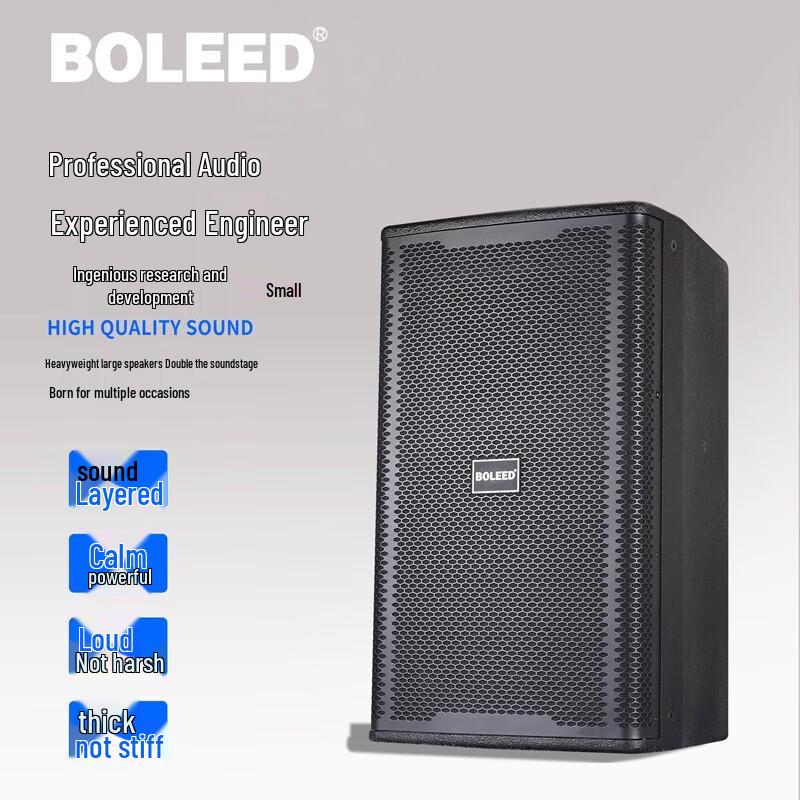 BOLEED LD-6210 Professional Full-Range Speaker CN Plug (adapter Included)